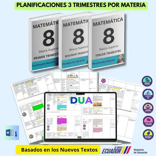 Mega Pack Docente® 8vo año Matemática