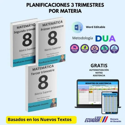 Mega Pack Docente® 8vo año Matemática