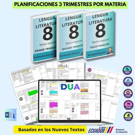 Mega Pack Docente® 8vo año Lengua y literatura