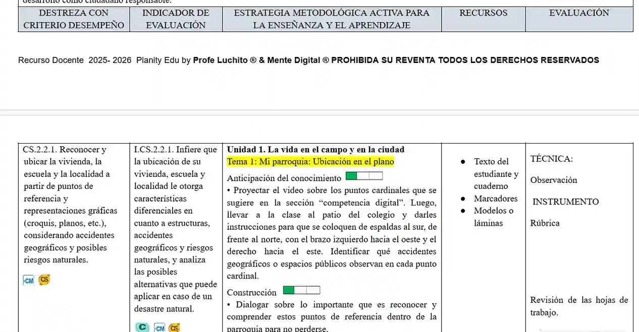 Mega Pack Docente® 3ero de Básica