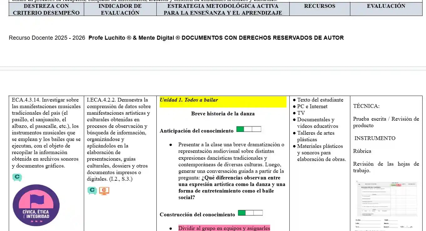 Hiper Pack  Docente ® ECA  8vo,9no 10mo