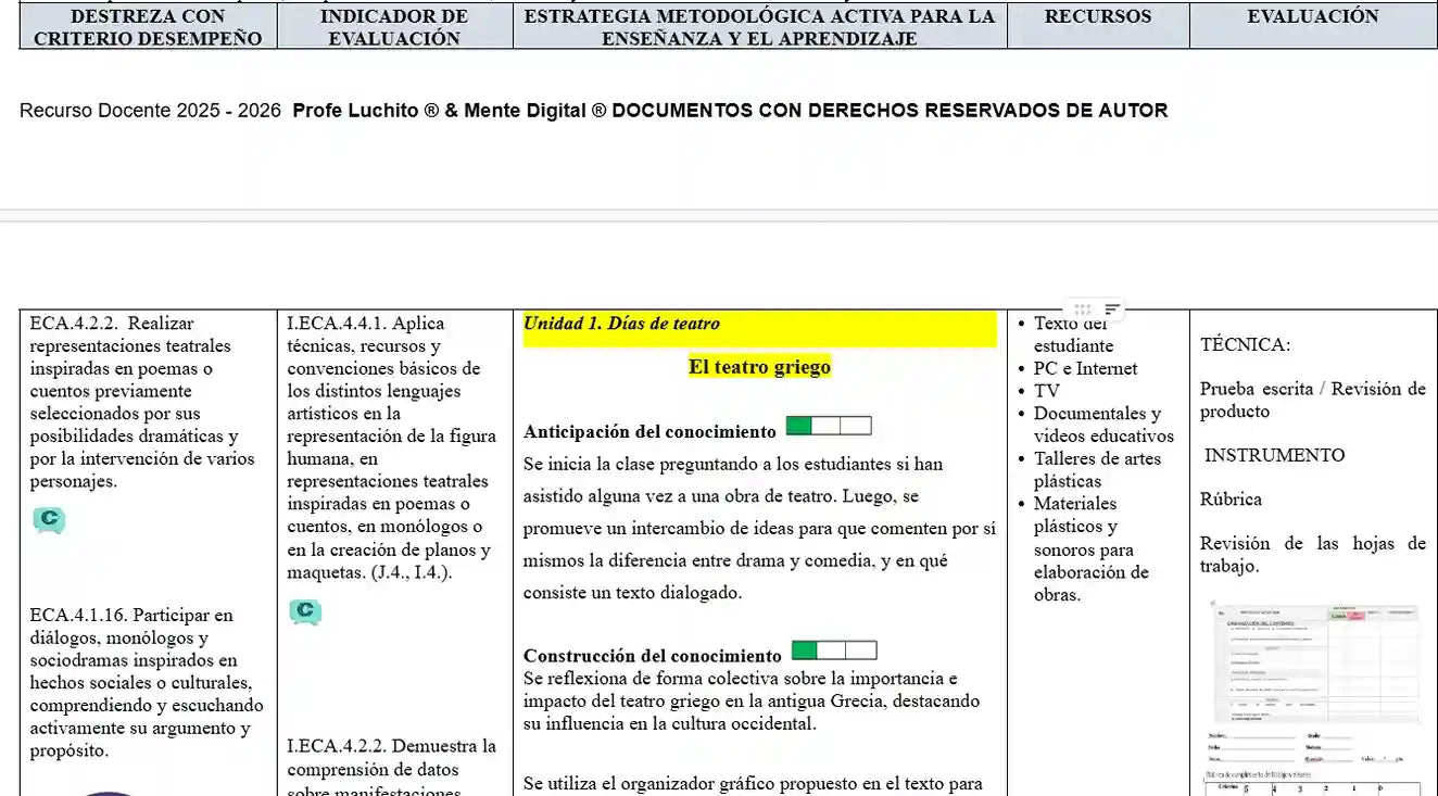 Hiper Pack  Docente ® ECA  8vo,9no 10mo
