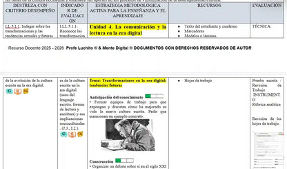 Mega Pack Docente®  2do BGU Lengua y Literatura