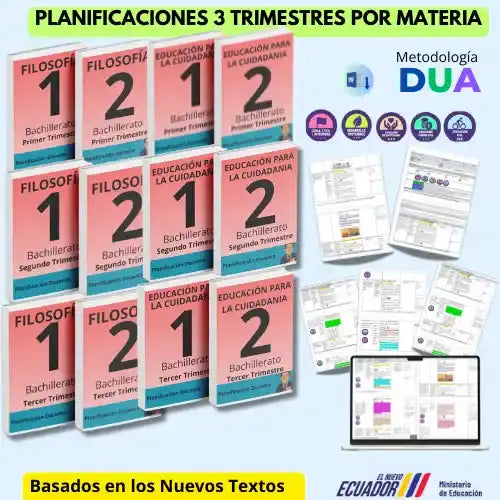 Hiper Pack Docente® 1ero Y 2DO BGU Ciudadanía y Filosofía